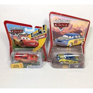 Disney Pixar Cars Dirt Track Lightning McQueen &‎ Race Official Tom NIB Mattel